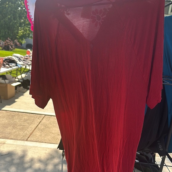 VS PInk Women's Red Lace-Up Top - Picture 6 of 6